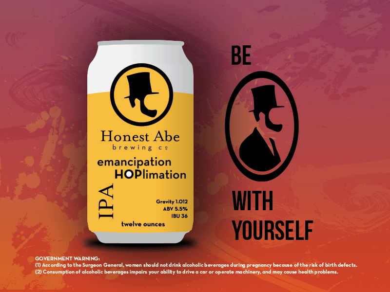 Emancipation Hoplimation advertising page beer marketing