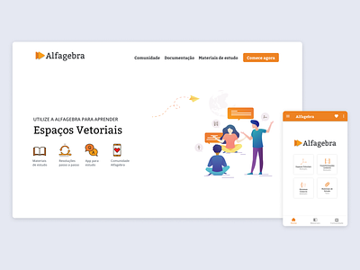 Alfagebra design minimal ui ux web