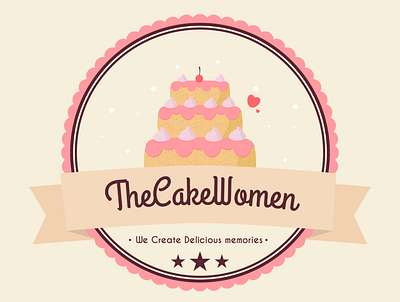 TheCakeWomen Logo adobe backery brand design branding cake cake logo cake shop cakes food homemade illustrator instagram logo logo design logotype ui uiux vectors