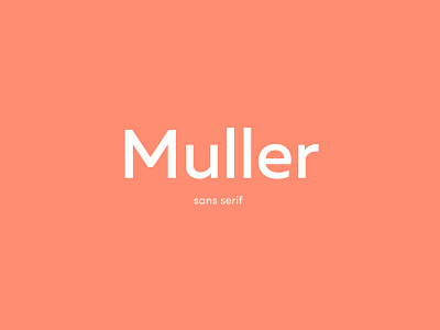 Muller art brand branding clean design font graphic design identity illustration lettering logo minimal muller type typogaphy typography ui unfont ux web