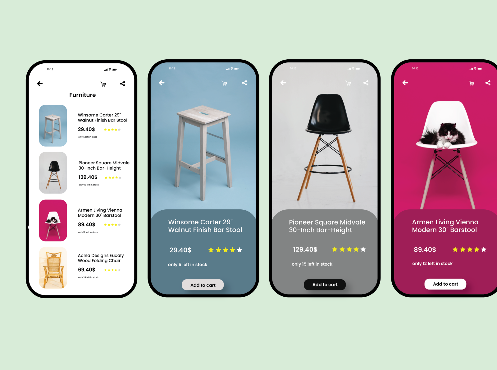 furniture app by Anthony Enninful on Dribbble