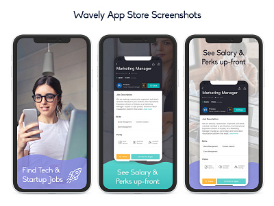 Wavely App Store Screenshots