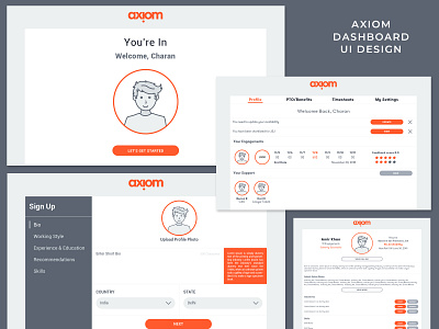 Axiom Dashboard UI Design