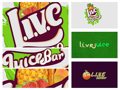 Juice bar Logo Design Variations