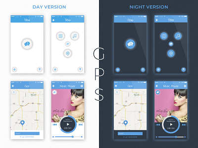 GPS Day/Night UI Design