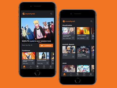 Crunchyroll - Home Redesign