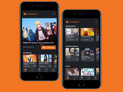 Crunchyroll - Home Redesign