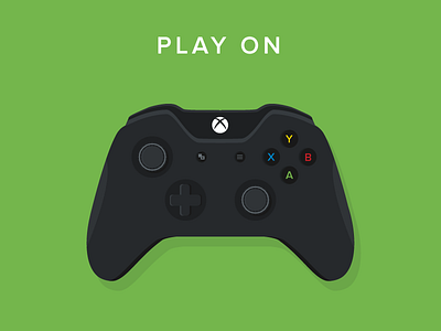 Play On console game illustration microsoft on one play video xbox