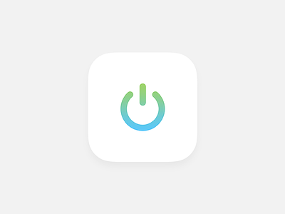Power Icon iOS 8 app app store flat gradient icon ios ios 8 on power
