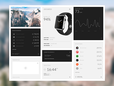 Health Dashboard apple watch dashboard design health interface ui ux web