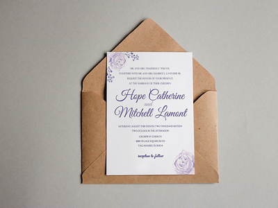Let's Get Married design wedding invitation