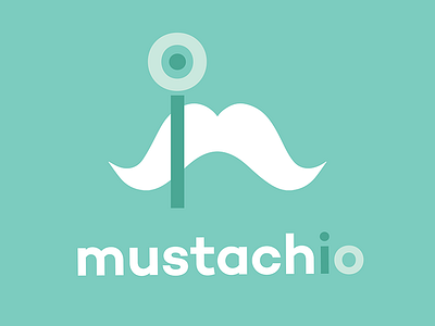 Mustachio Logo green illustrator logo vector