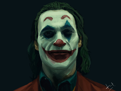 Joker digital painting fan fanart huion illustraion joker joker movie