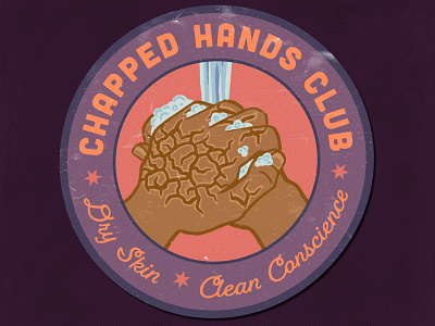 Chapped Hands Club coronavirus covid illustration quarantine wash your hands