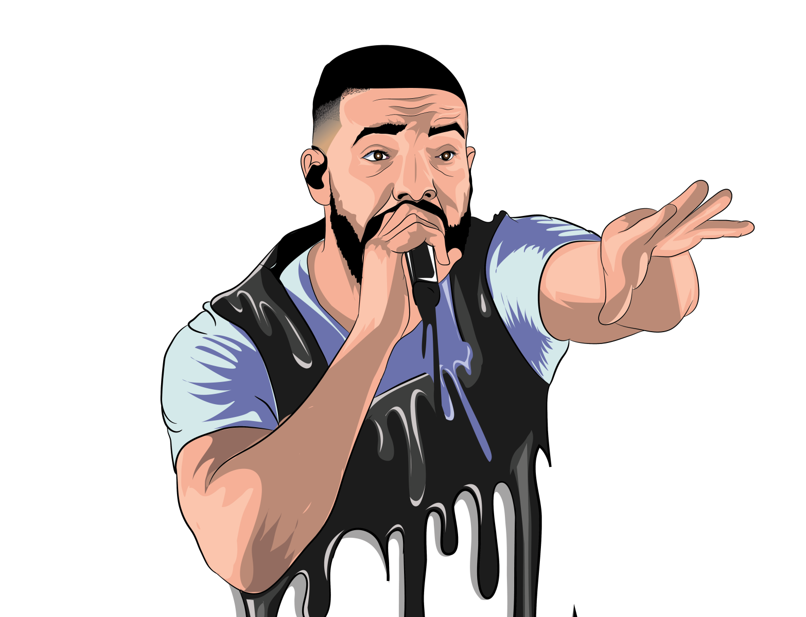 Drake Cartoon art.