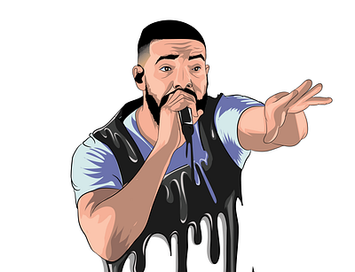 Drake Cartoon art cartoon cartoon character cartoon illustration drake hiphop rapper