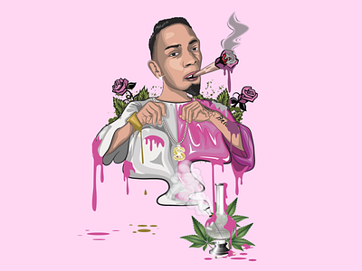 Roses cartoon design graphic design hiphop illus illustra illustration rapper vector
