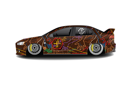 Car Wrap Pattern + Graphics Designed