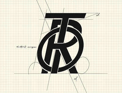 Monogram TOR Design art branding design graphic design illustration logo typography ui ux vector