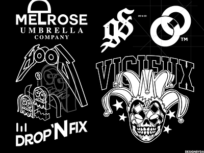 Various Logos art branding design graphic design illustration logo typography ui ux vector