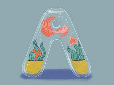 36 days of type - Aquarium 36daysoftype 36daysoftype01 design illustration typography