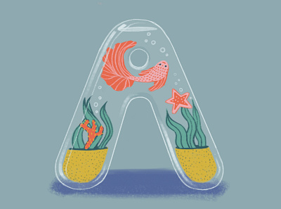 36 days of type - Aquarium 36daysoftype 36daysoftype01 design illustration typography