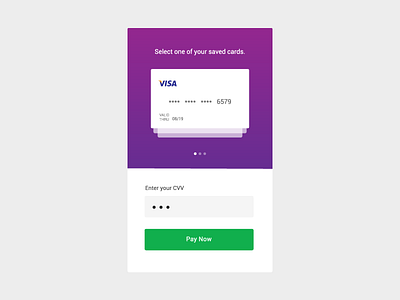 Saved cards checkout cards checkout mobile saved ui ux