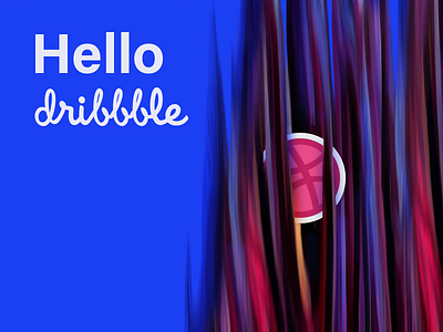 Hello dribbble! 3d ball debut first shot hello hello dribbble illustration invitation pink thanks