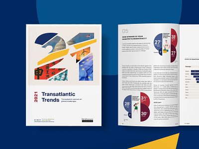 Transatlantic Trends 2021 data analysis data visualisation dataviz editorial illustration infographic