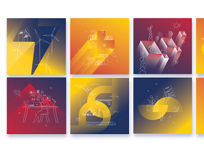 Gradient illustrations