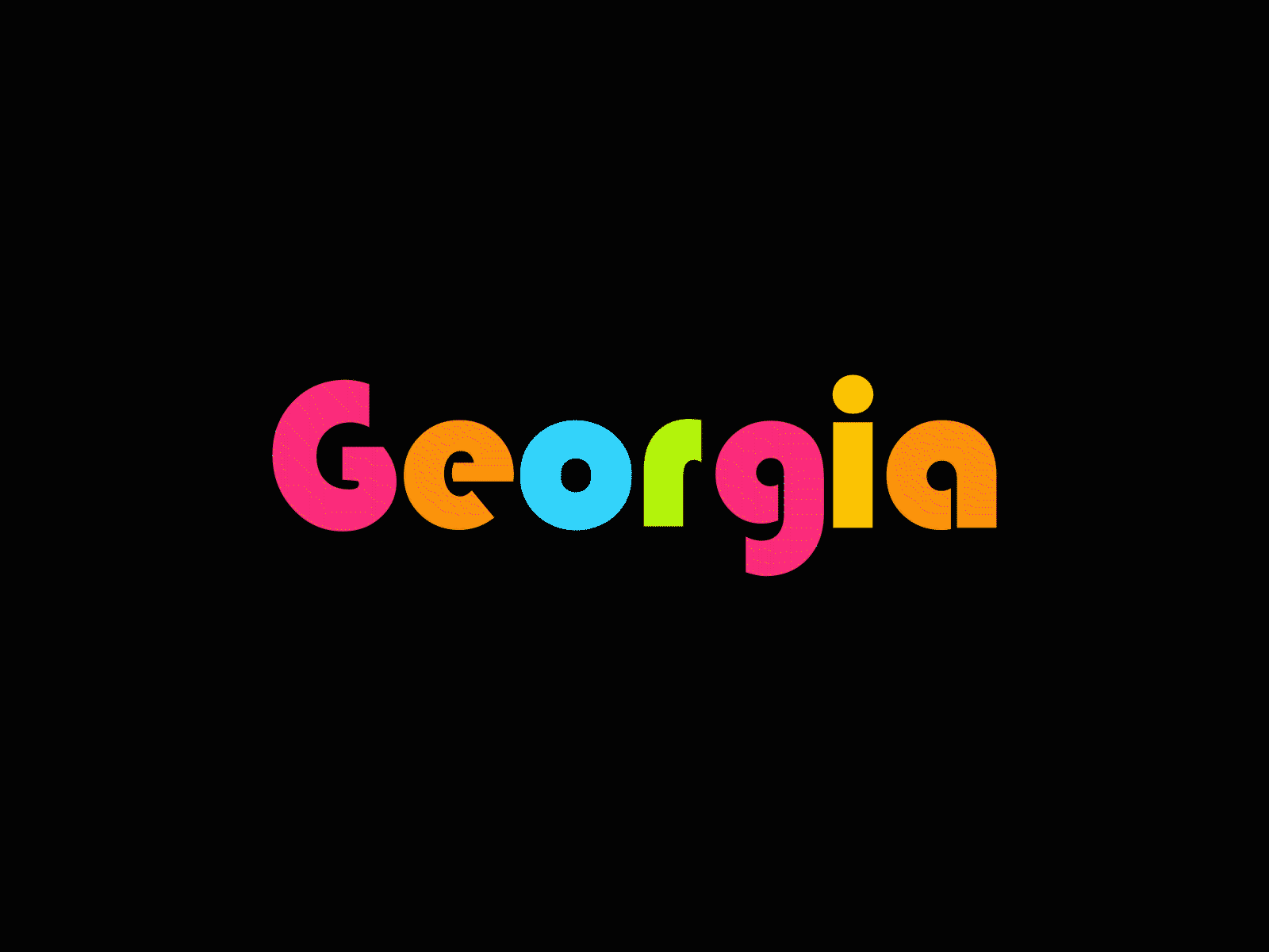 Georgia - Logo Animation 2d animation aftereffects animation art bounce branding country design georgia gif icon jump letters logo logoanimation motion typography web
