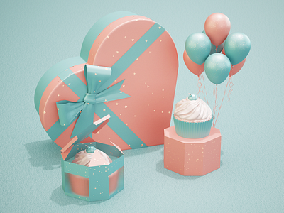 Birthday Cake 3d 3d art art birthday branding c4d cake cinema4d composition design icon model modeling redshift render scene ui ux web website