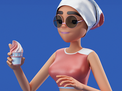 Girl with ice cream