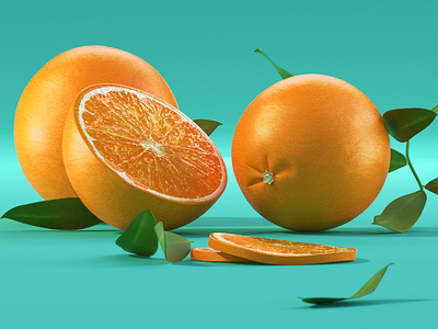 Orange 3d 3d art 3d artist 3d modeling 3ddesign art branding c4d cinema4d design fruit icon illustration modeling orange redshift ui uidesign web website