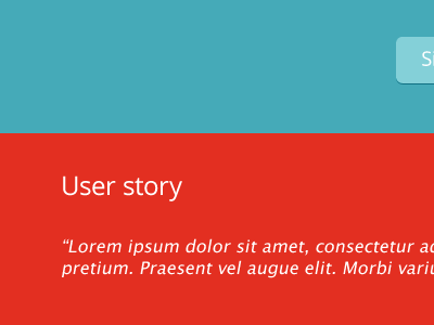 Be Clear clean clear contrast readability red teal