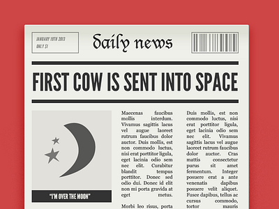 First Cow Sent Into Space (2x)