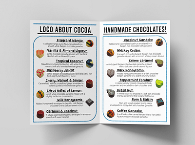 Loco About Cocoa branding cartoon chocolate design flat food illustration logo menu vector