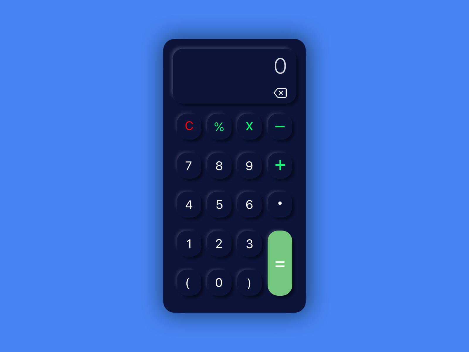 Calculator by Aminu Jamiu on Dribbble