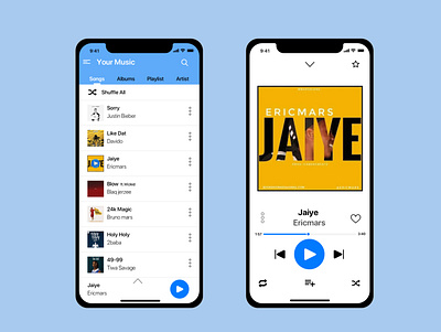 Music Player App for ios app branding ios ios app design nigeria ui ux