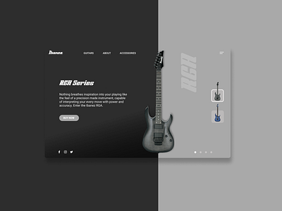 Ibanez Concept design guitar ibanez ui ux web design