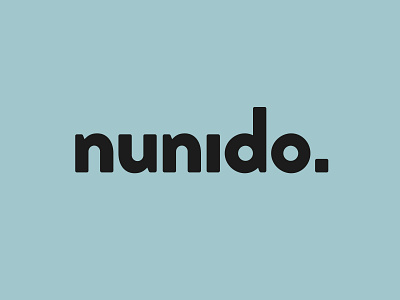 nunido logo branding design flat logo typography wordmark wordmark logo