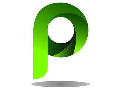 Simple logo P vector