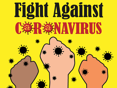 Fight Against Coronavirus - covid 19 illustration vector