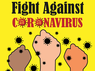 Fight Against Coronavirus - covid 19 illustration vector