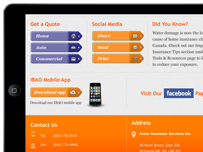 Axion mobile mobile website