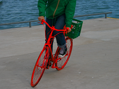 orange bike