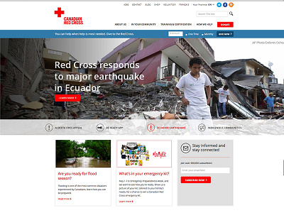 Redcross Canada Website