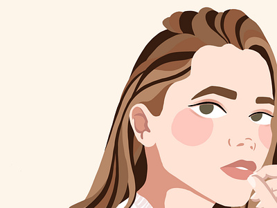 Valeria Lipovetsky design illustration minimal portrait portrait illustration procreate procreateapp vector