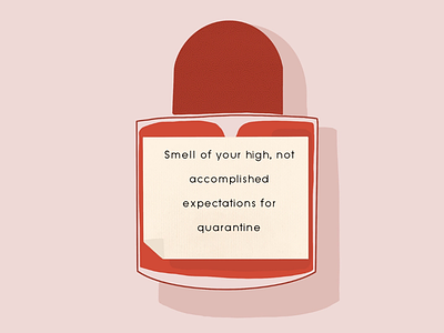Perfume collection digital illustration minimal procreate quarantine