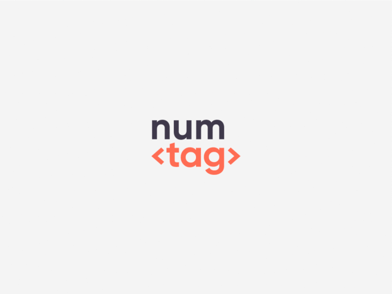 Numtag logo branding design icon logo logo design logodesign logos logotype typography vector